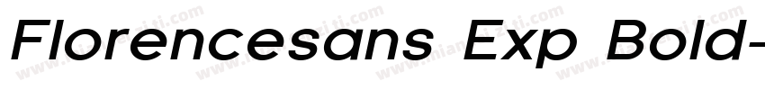 Florencesans Exp Bold字体转换